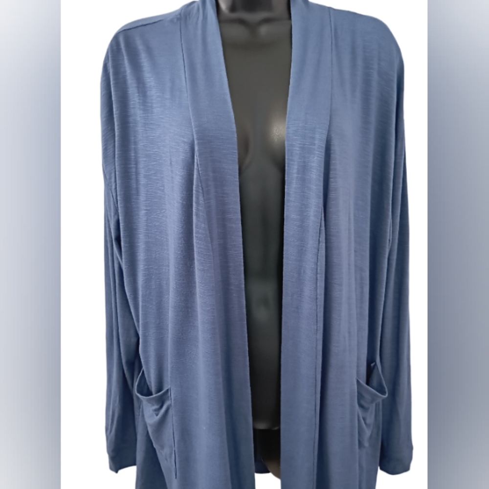 Koolaburra by Ugg medium blue long sleeve open front cardigan